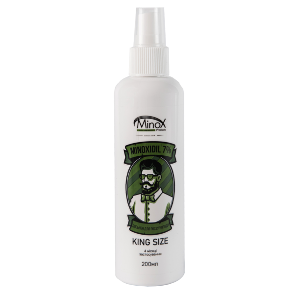 Лосьйон для росту бороди minoxidil:7%  (200 мл)ㅤ