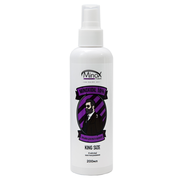 Лосьйон для росту волосся та бороди minoxidil10%(200 мл)