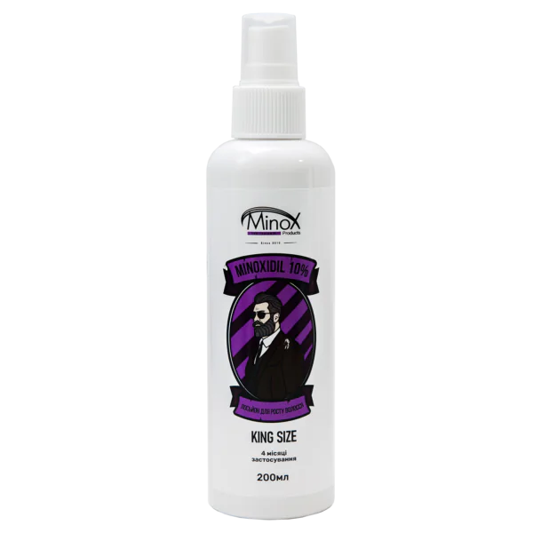 Лосьйон для росту волосся та бороди minoxidil10%(200 мл)