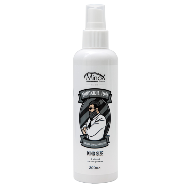 Лосьйон для росту волосся та бороди minoxidil15%(200 мл)
