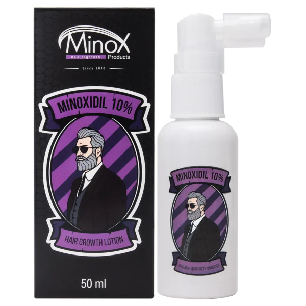 Лосьйон для росту волосся та бороди minoxidil:10% (50 мл)
