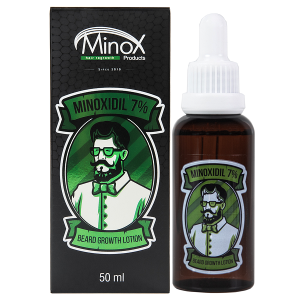 Лосьйон для росту бороди minoxidil:7%  (50 мл)ㅤ