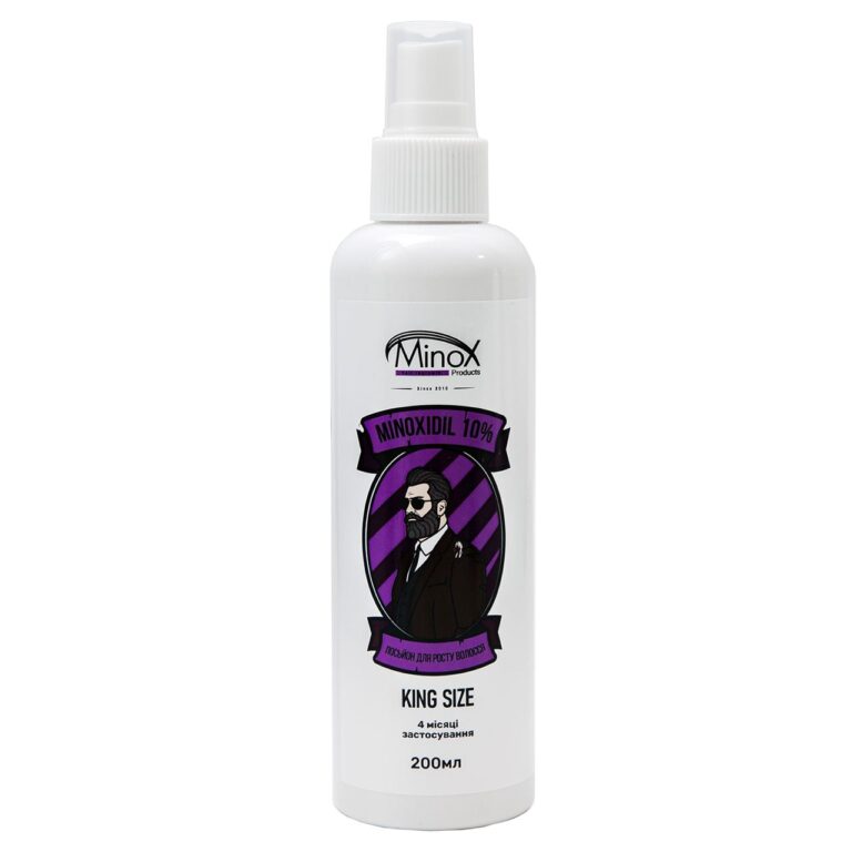 Лосьйон для росту волосся та бороди minoxidil 10% 200 мл - MinoX.ua
