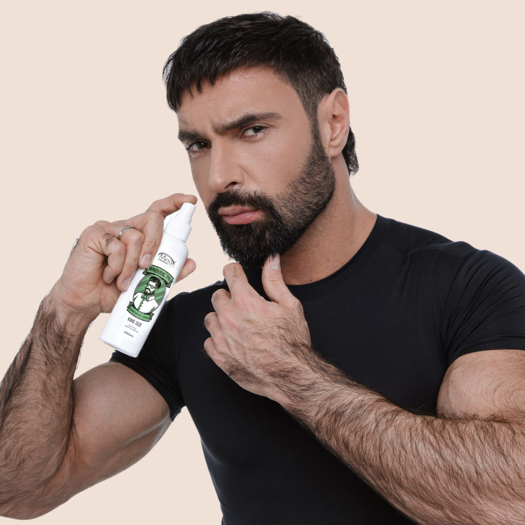 Лосьйон для росту бороди minoxidil:7%&nbsp; (200&nbsp;мл)ㅤ