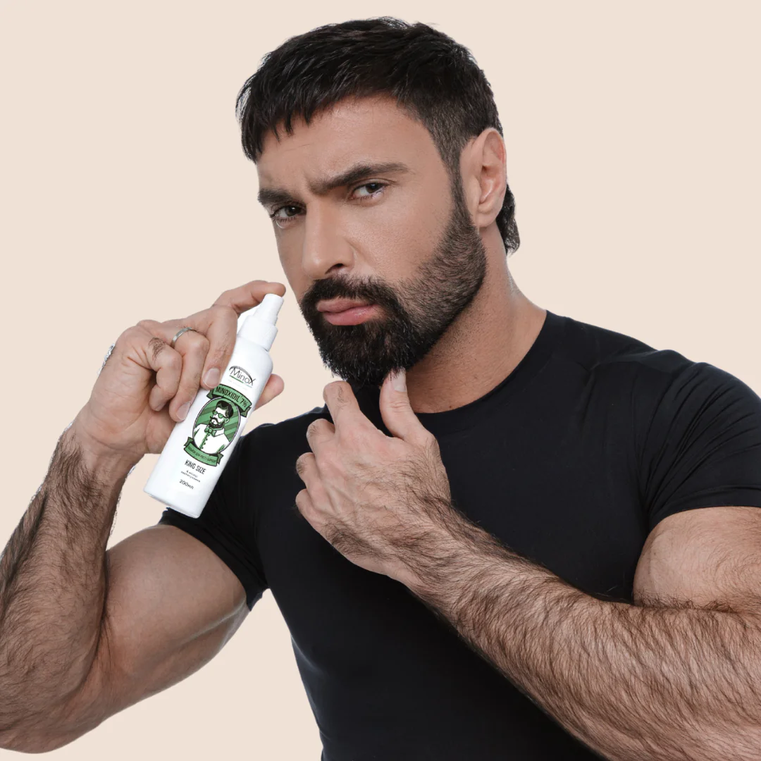 Лосьйон для росту бороди minoxidil:7%&nbsp; (200&nbsp;мл)ㅤ