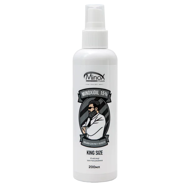 Лосьйон для росту волосся та бороди minoxidil15%(200 мл)